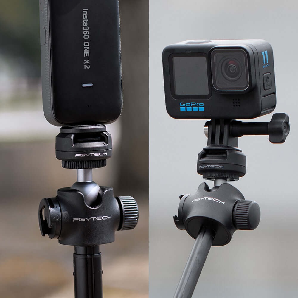 Kit Adaptadores para GoPro e Câmeras com Sistema Engate Rápido - Pgytech CapLock