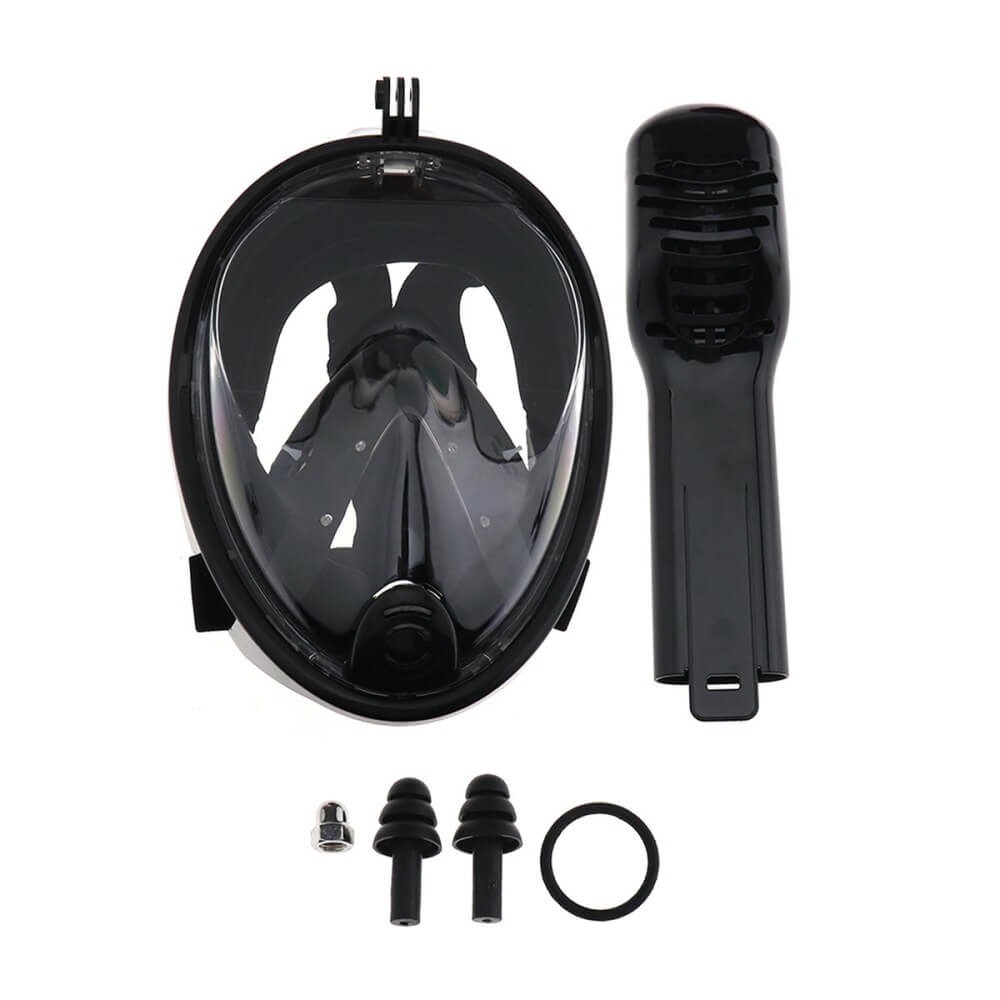 Máscara Mergulho Livre Snorkeling Full Face para GoPro Tamanho L/XL