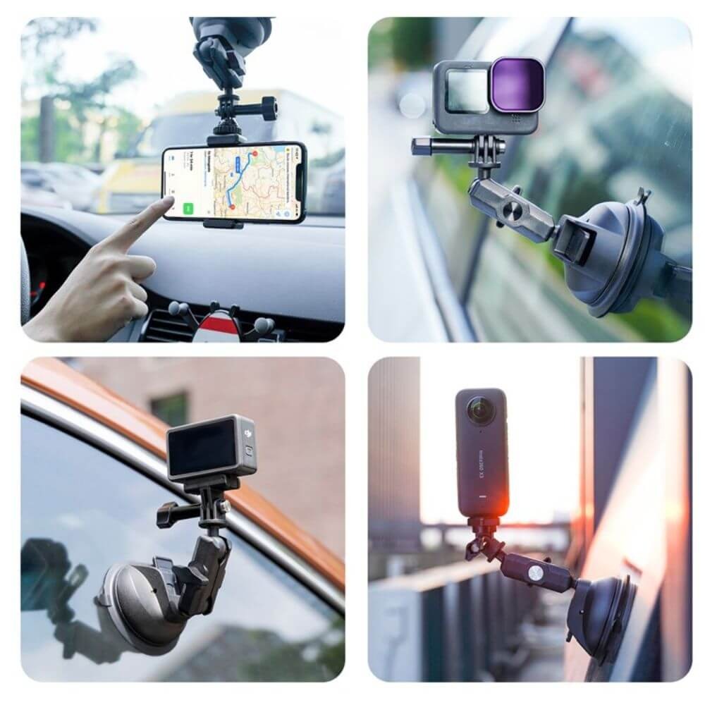 Suporte Ventosa para GoPro e Similares / Celular - Telesin