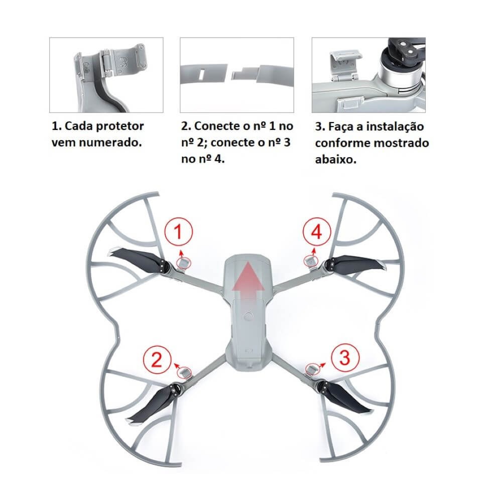 Protetor de Hélices para Drone DJI Mavic Air 2 / Air 2S - StartRC