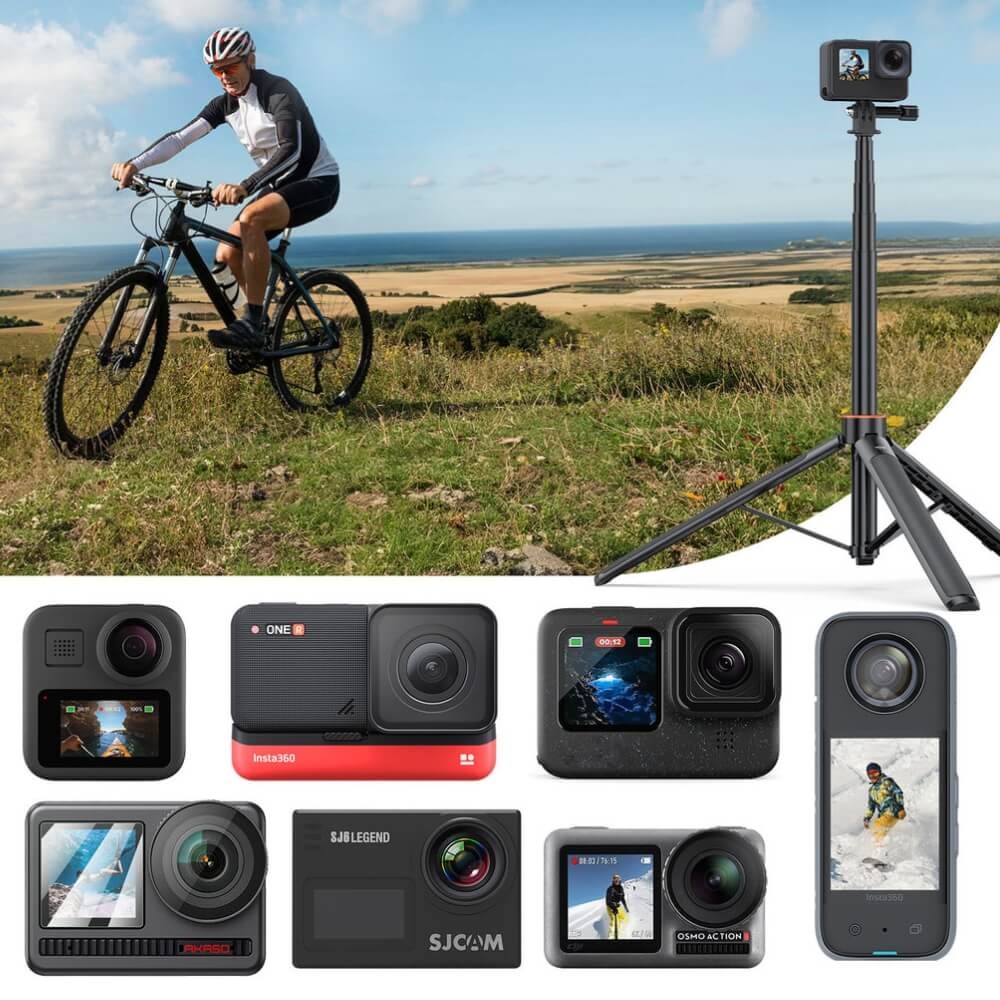 Tripé Extensor para GoPro e Câmeras Similares - VRIG (1,37m)