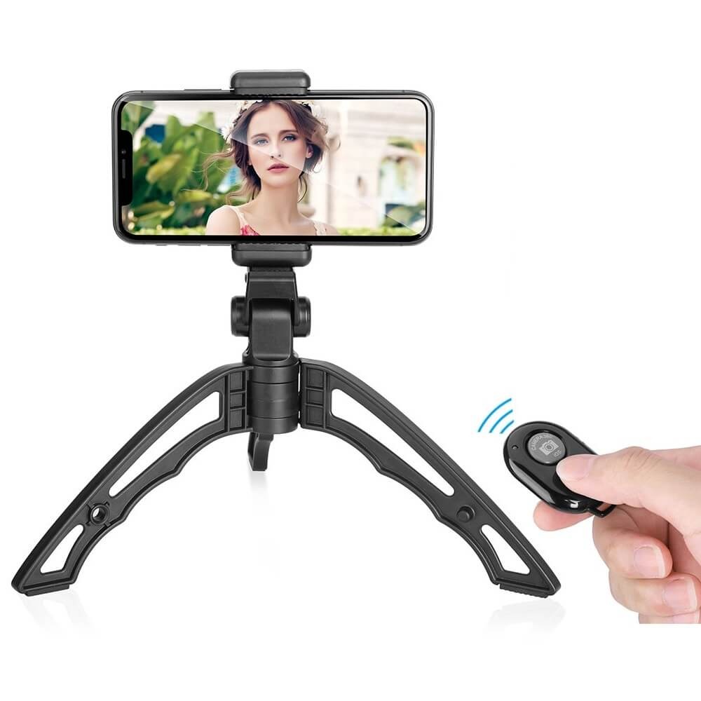 Mini Tripé para Celular com Controle Disparador Bluetooth - Apexel