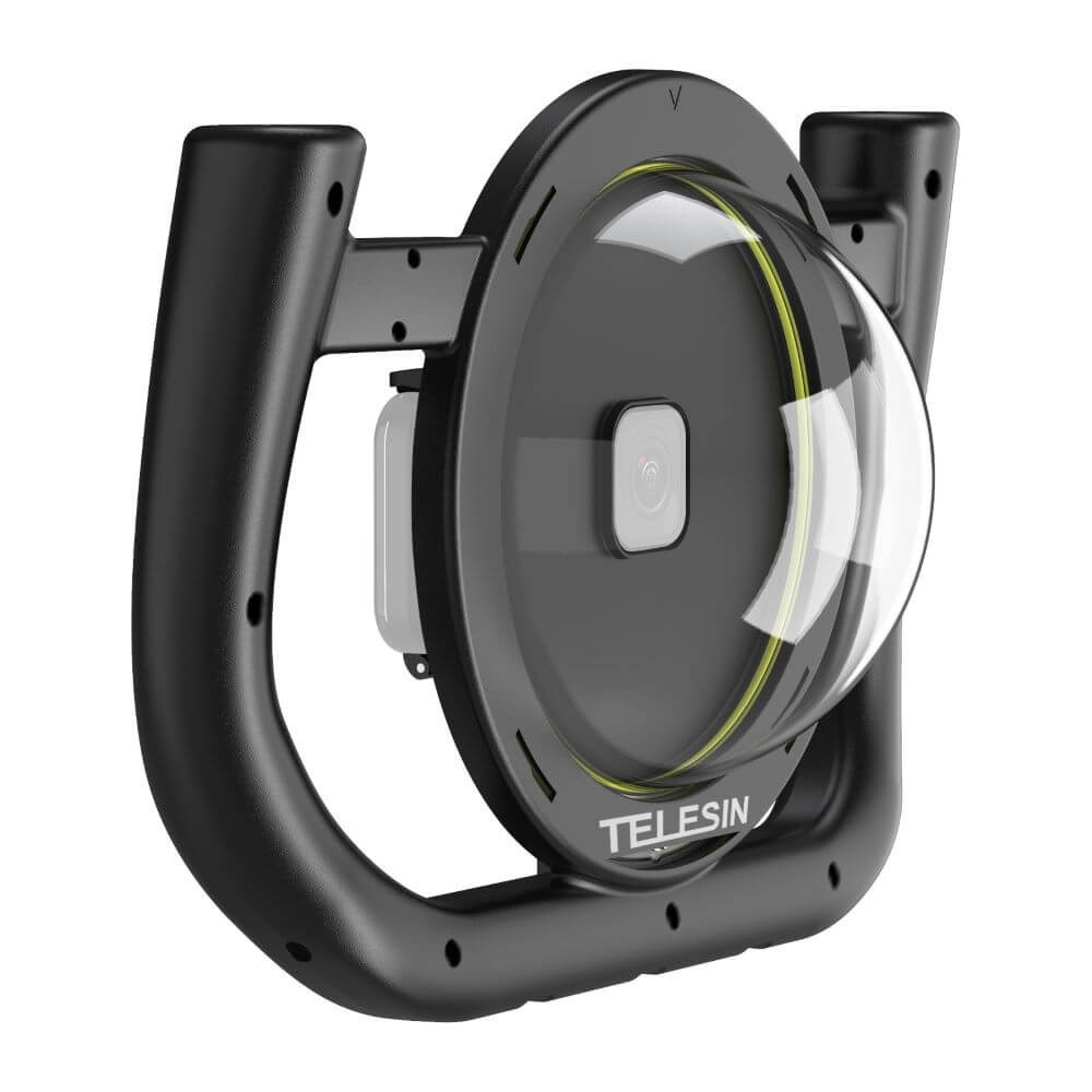 Dome para GoPro Hero 13 / 12 / 11 / 10 / 9 Black com Suporte Manual - Telesin
