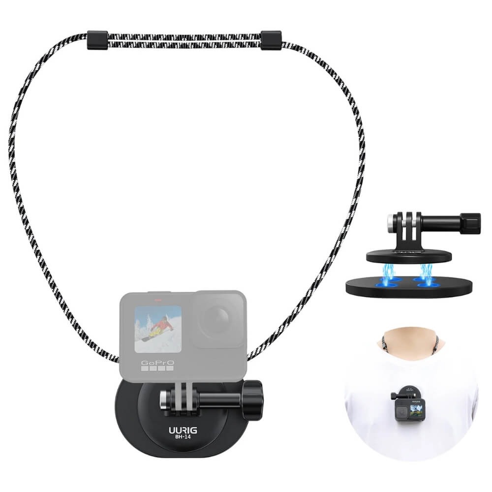 Suporte para Pescoço com Encaixe Magnético para GoPro - UURIG