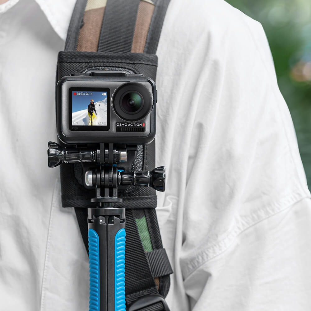 Suporte Adaptador J-Hook Duplo para GoPro e Câmeras Similares - Telesin