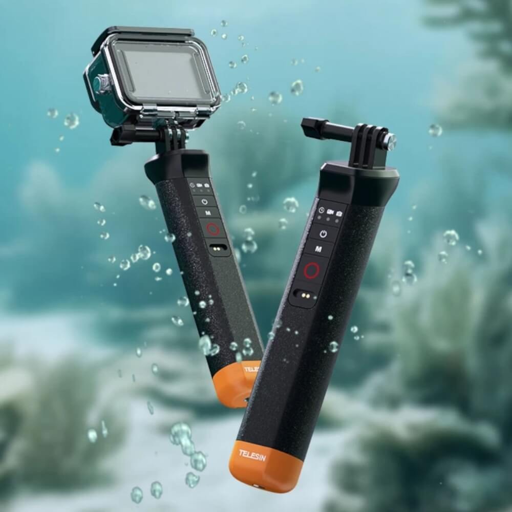 Bastão Flutuante com Controle Remoto para GoPro Hero 13/12/11/10/9/8 Black/Max - Telesin