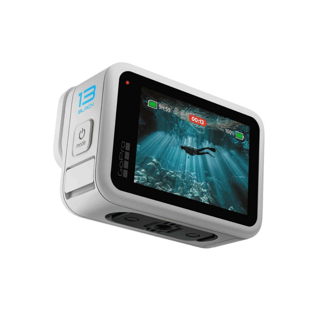 Câmera GoPro HERO13 Black Polar White à Prova D’água 27MP 5.3K