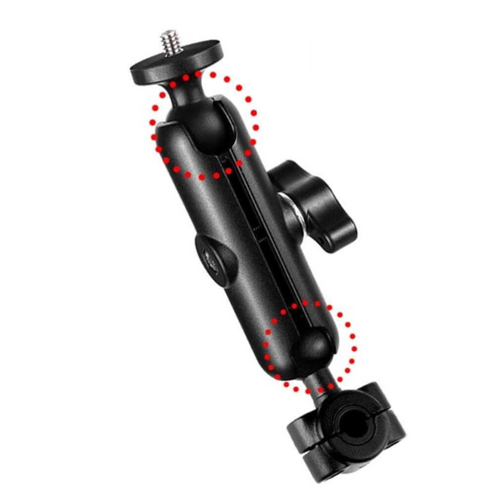 Suporte Moto Retrovisor ou Barra Tubular para Câmeras GoPro e Similares