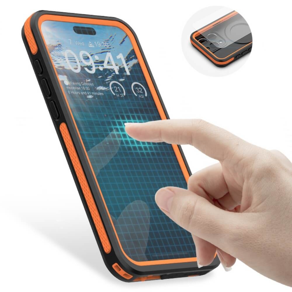 Capa Case à Prova D'água para iPhone 15 Pro Max - Telesin