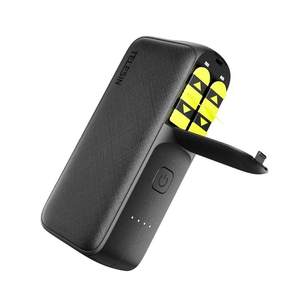 Carregador Portátil Power Bank 10000mAh para Baterias GoPro - Telesin