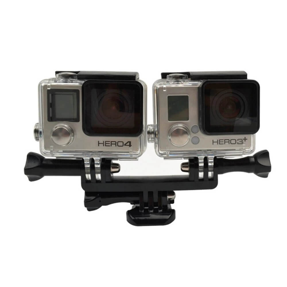Suporte de Montagem Duplo Para GoPro e Câmeras Similares