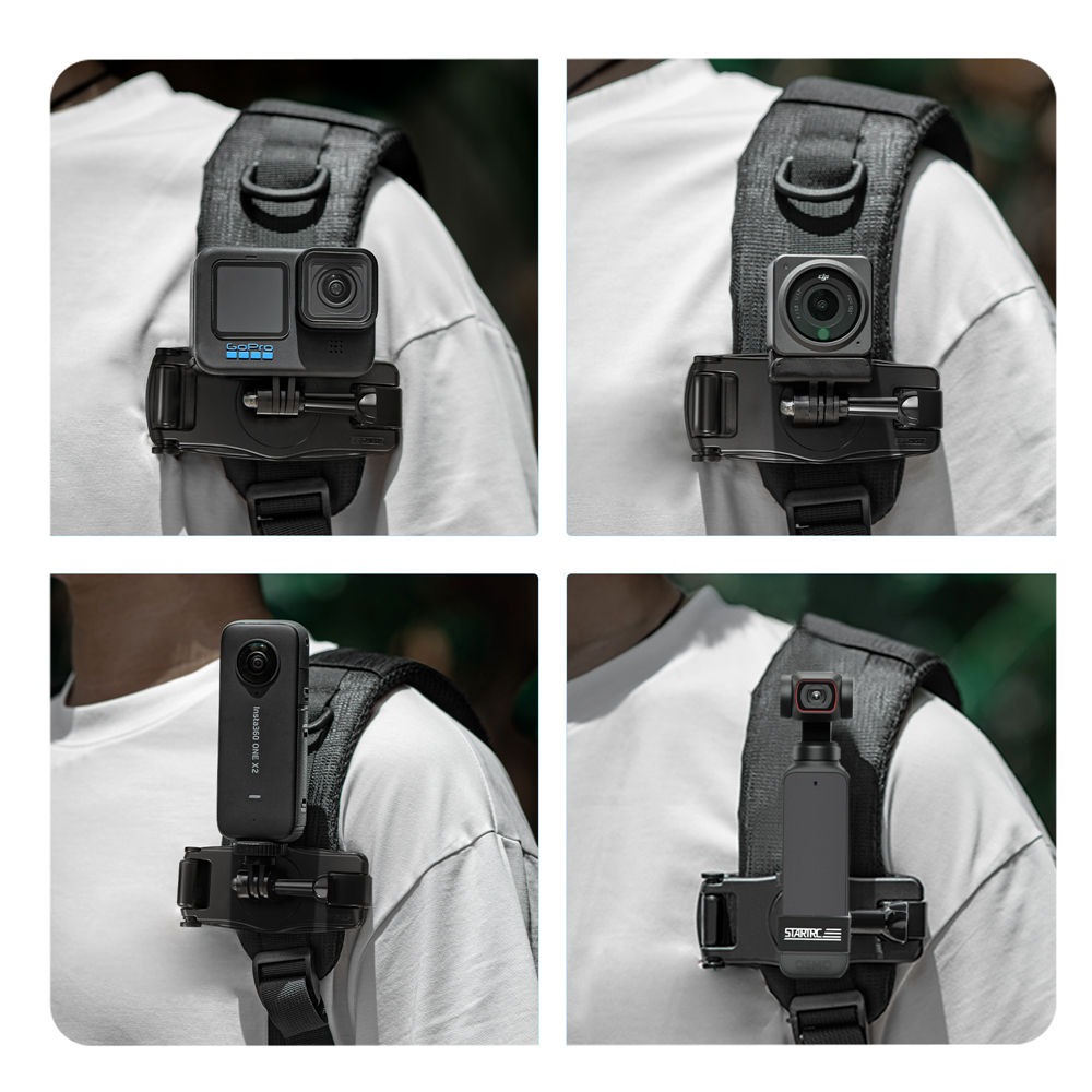 Suporte para GoPro em Alças de Mochila e Cintos - StartRC