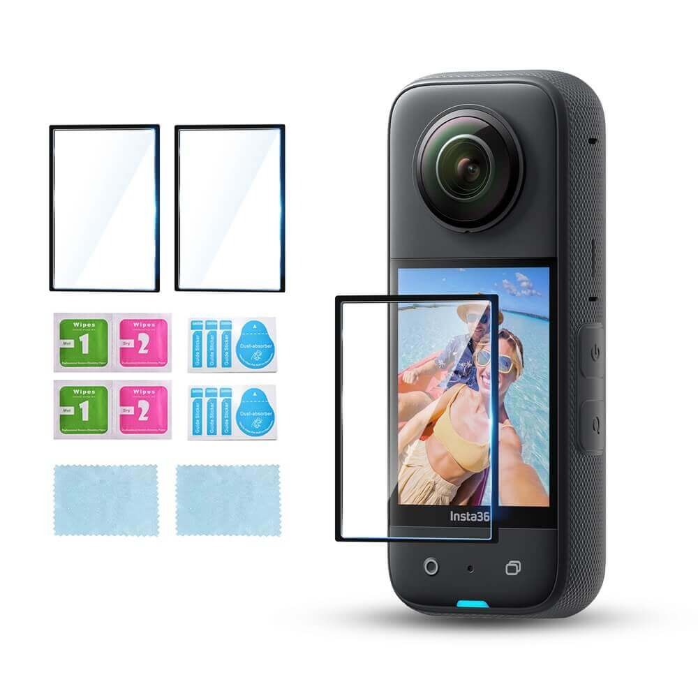 Protetores de Lente + Películas para Tela da Câmera Insta360 One X3