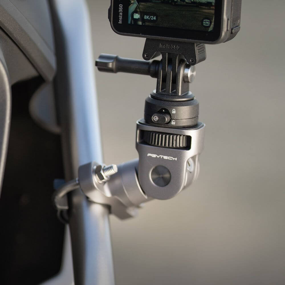 Suporte de Moto Guidão e Barras para Câmeras GoPro e Similares - Pgytech
