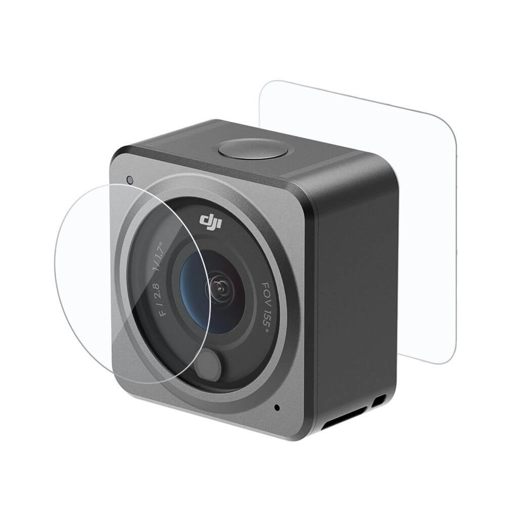 Película em Vidro Temperado para DJI Action 2 (Power Combo) - Telesin
