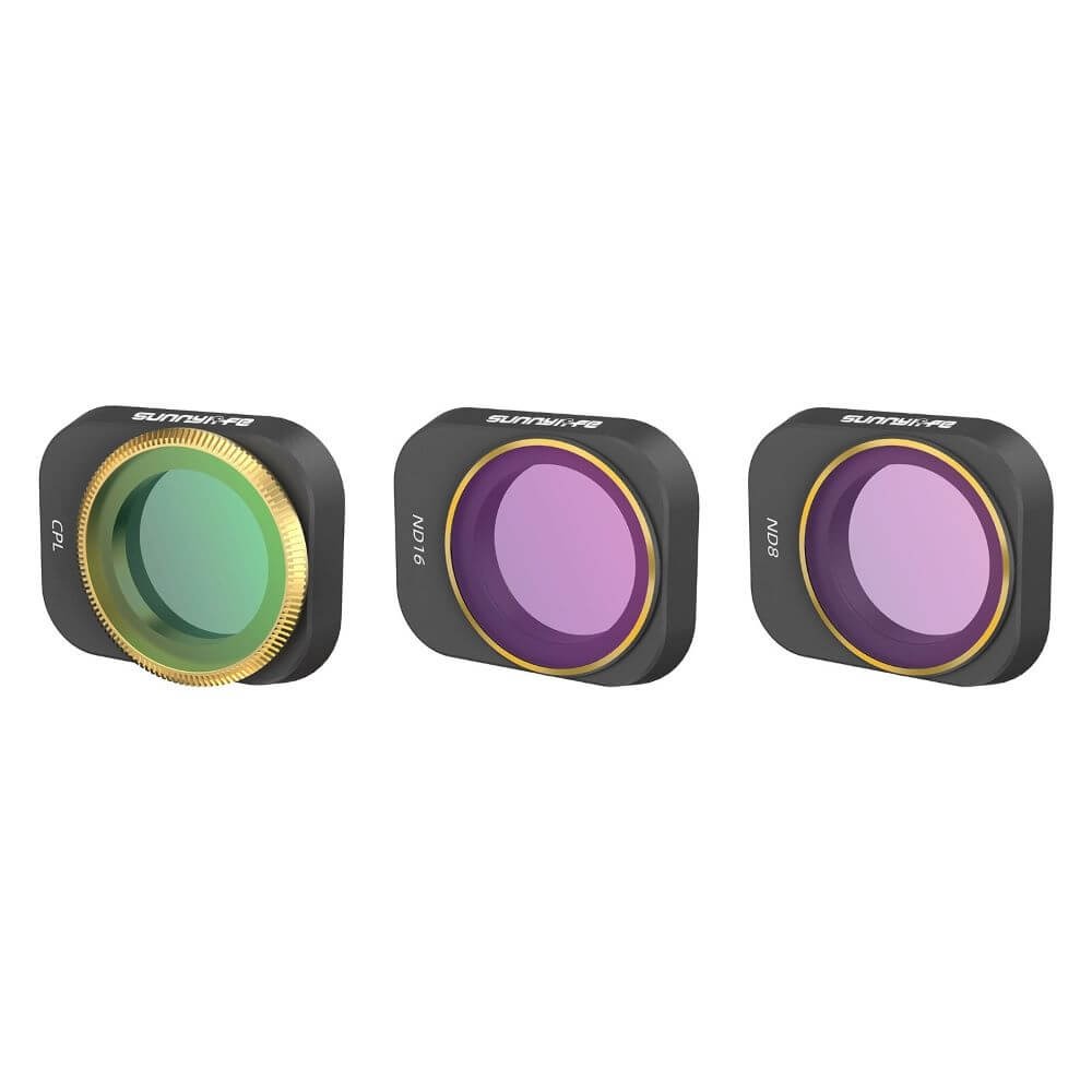 Kit de Filtros para Drone DJI Mini 3 / 3 Pro - Sunnylife (ND8 + ND16 + CPL)