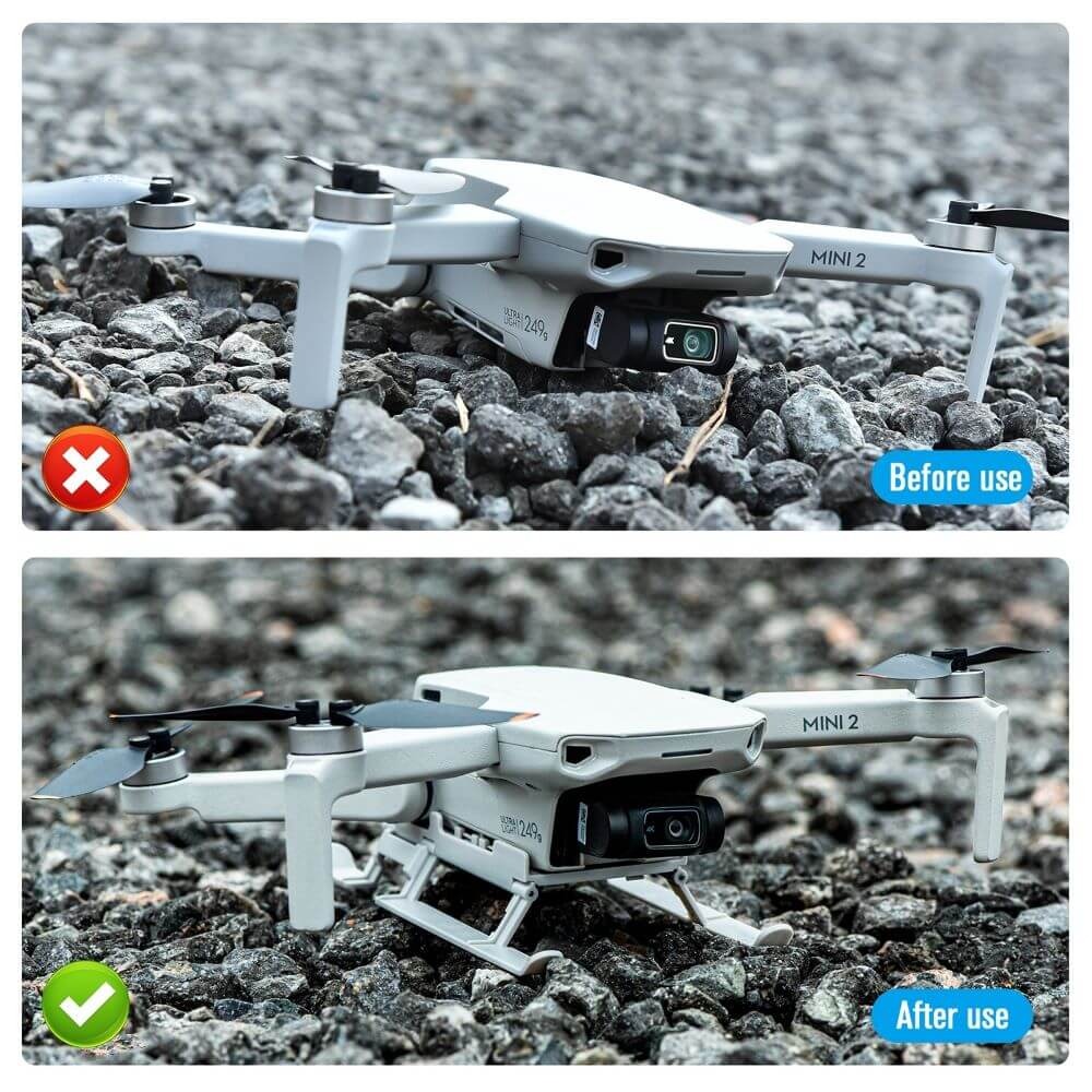 Trem de Pouso com Led para DJI Mavic Mini / Mini SE / Mini 2 / Mini 2 SE / Mini 4K - StartRC
