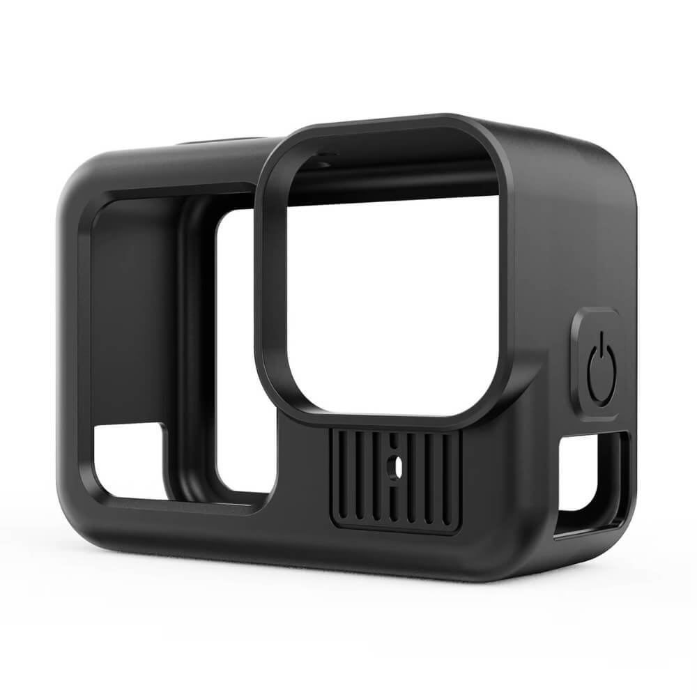 Capa de Silicone para GoPro Hero 13 Black + Tampa para Lente + Porta Cor: Preto