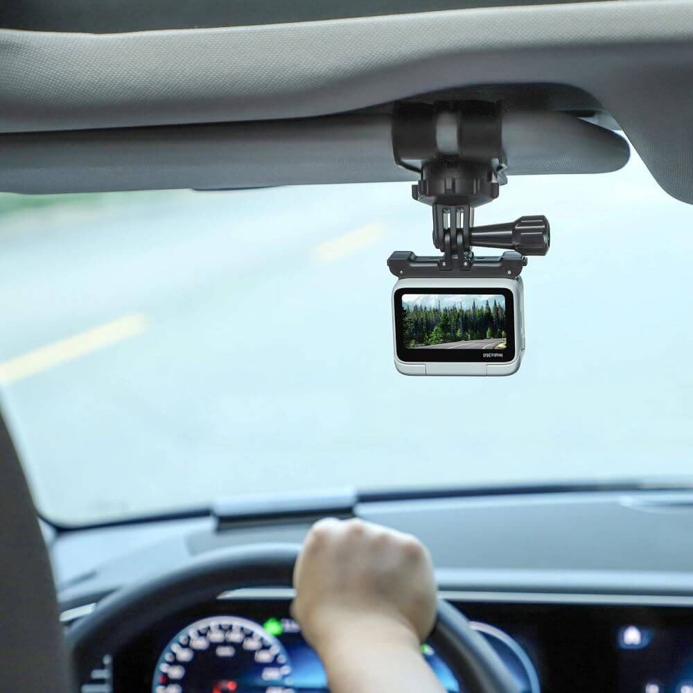 Suporte para GoPro e Câmeras Compactas em Quebra-Sol de Carro - Sunnylife
