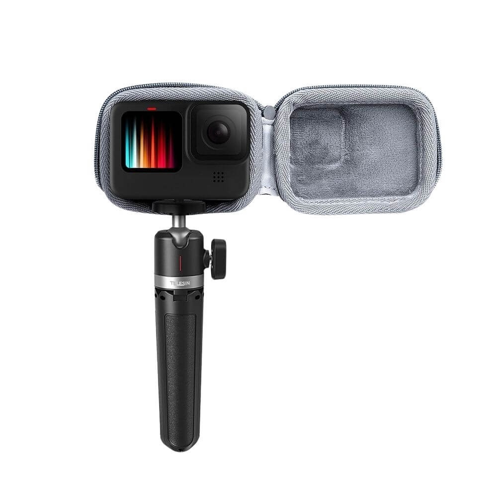 Mini Case para Câmera GoPro Hero 13 / 12 / 11 / 10 / 9 Black - Telesin Cor Cinza