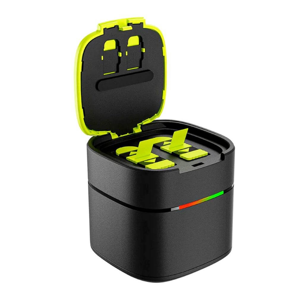Carregador Duplo + 2 Baterias Carga Rápida para GoPro Hero 12 / 11 / 10 / 9 Black - Telesin