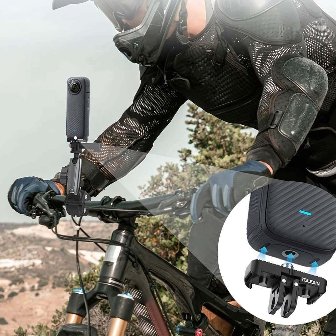 Suporte Base Magnética para Câmera Insta360 X4 - Telesin