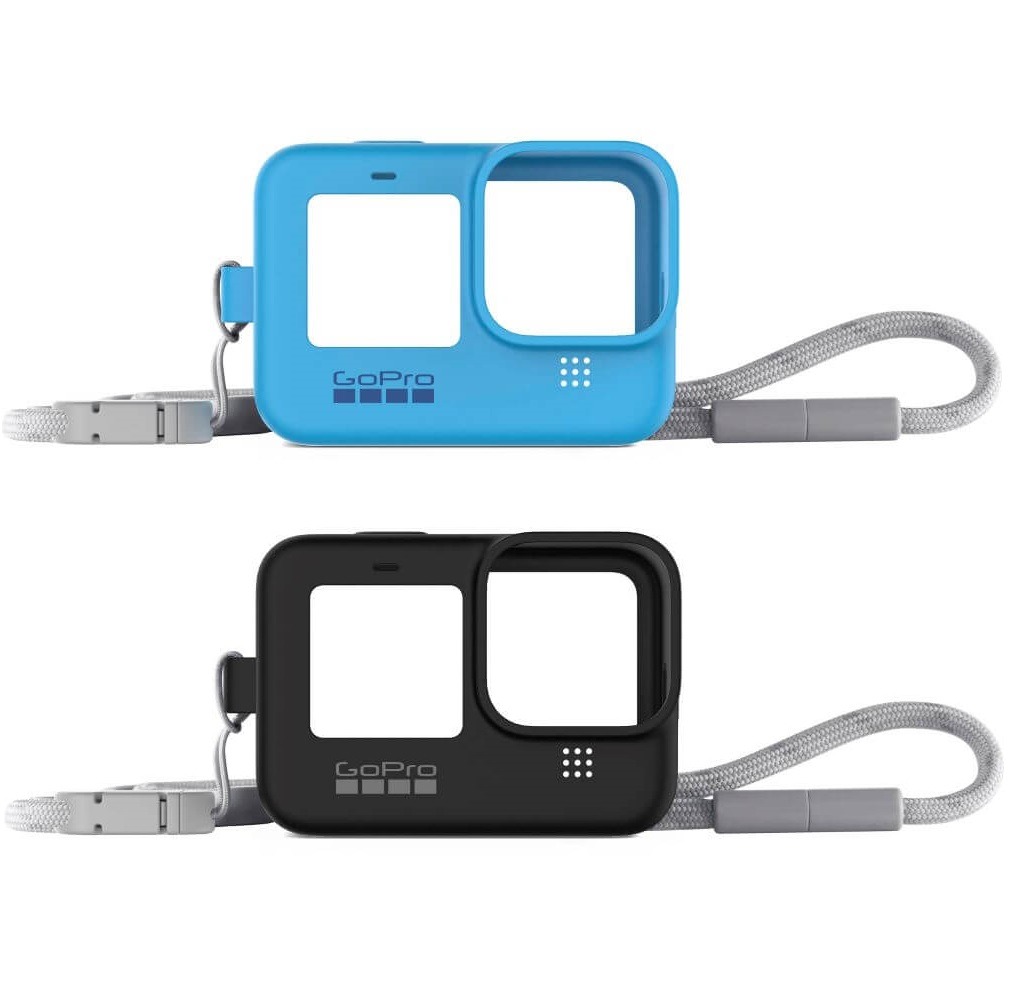 Capa de Silicone GoPro Hero 12 / 11 / 10 / 9 Black + Cordão Ajustável - ADSST