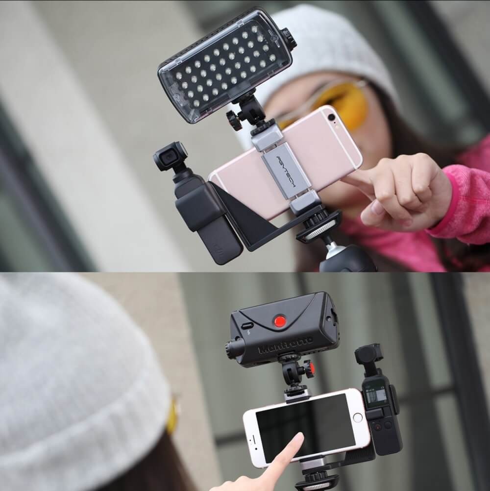 Conjunto de Suporte de Celular para DJI Osmo Pocket - Pgytech