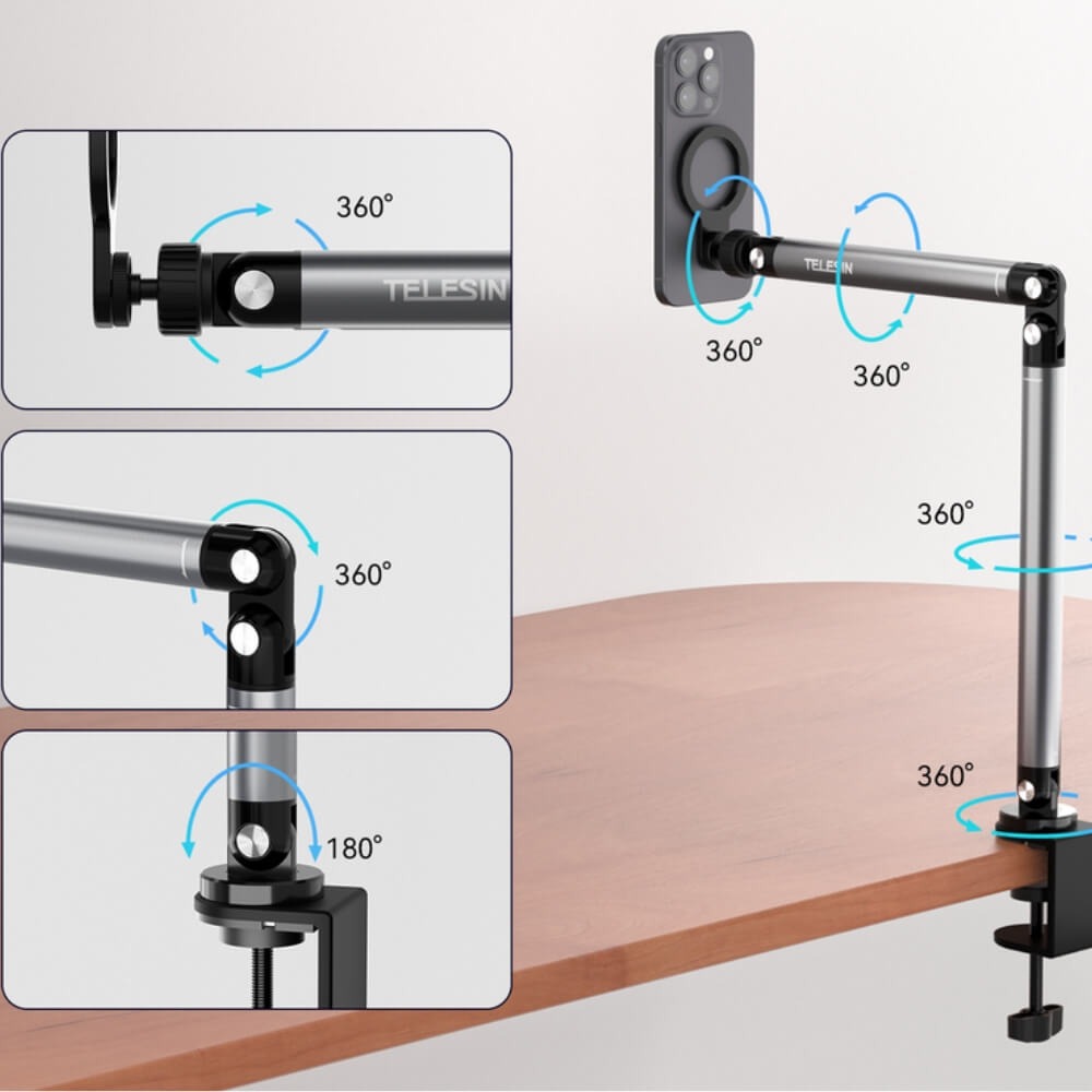 Suporte de Celular Articulado para Mesa - Telesin