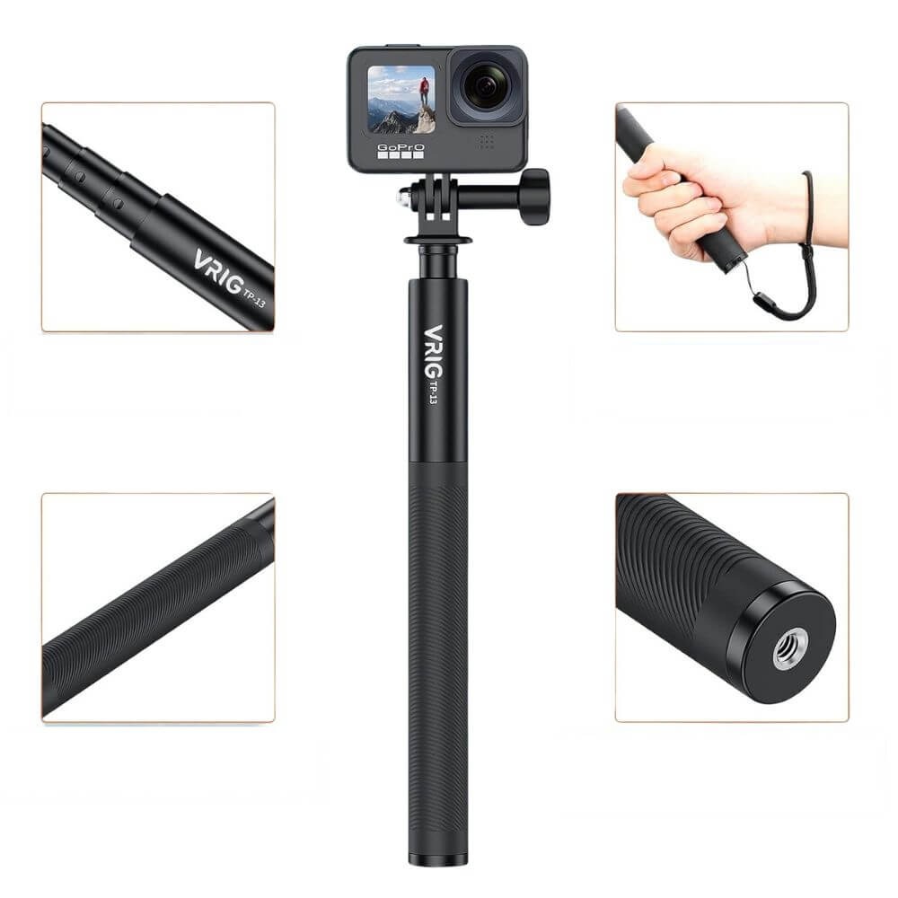Bastão Extensor para Câmera GoPro / Insta 360 X4/X3/X2 - VRIG (1,35m)