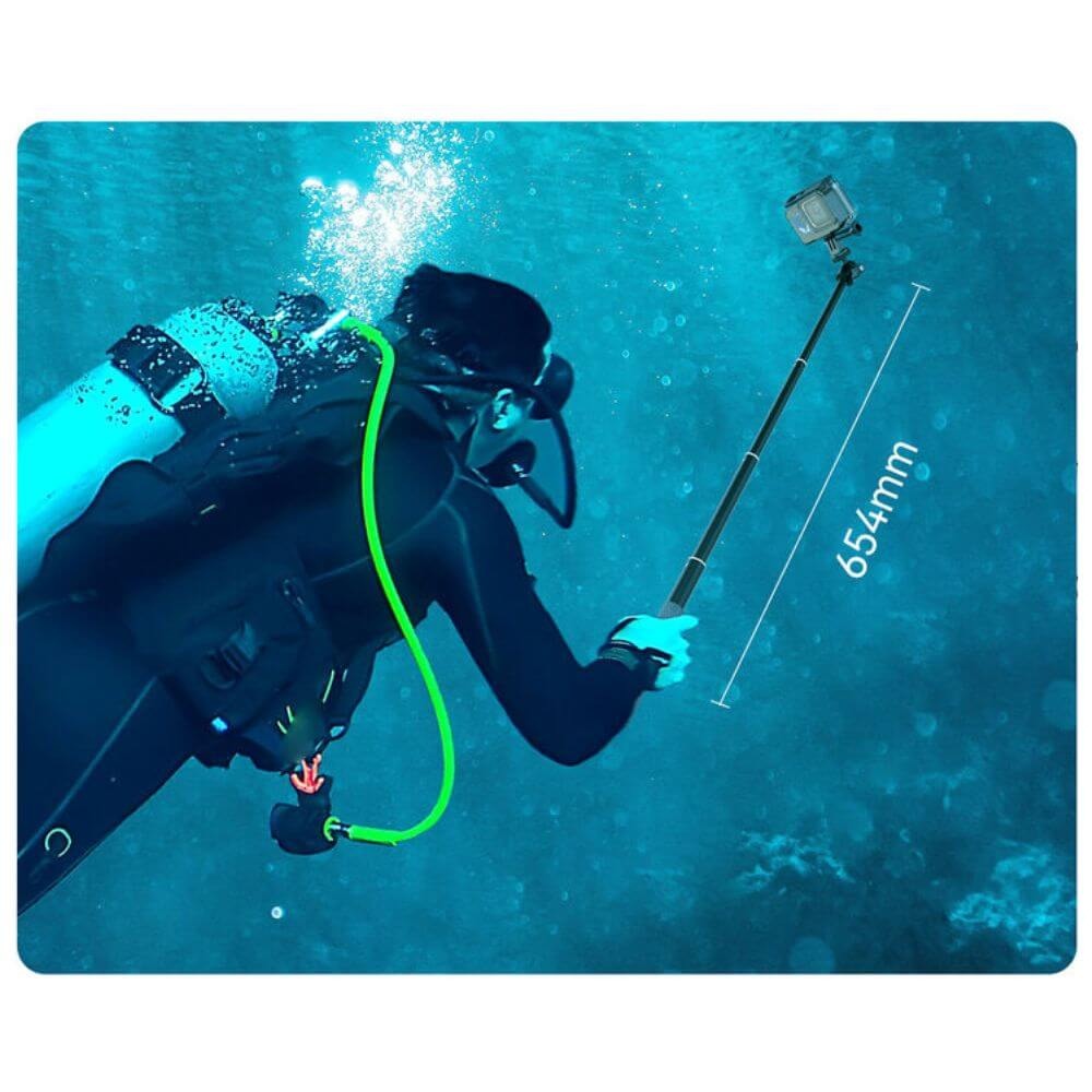 Bastão de Selfie em Alumínio para GoPro e Similares - Telesin