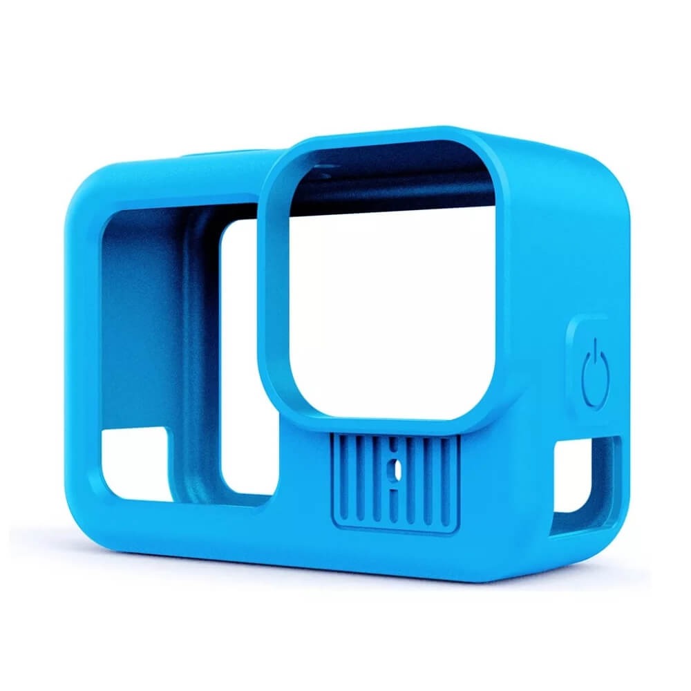 Capa de Silicone para GoPro Hero 13 Black + Tampa para Lente Cor: Azul