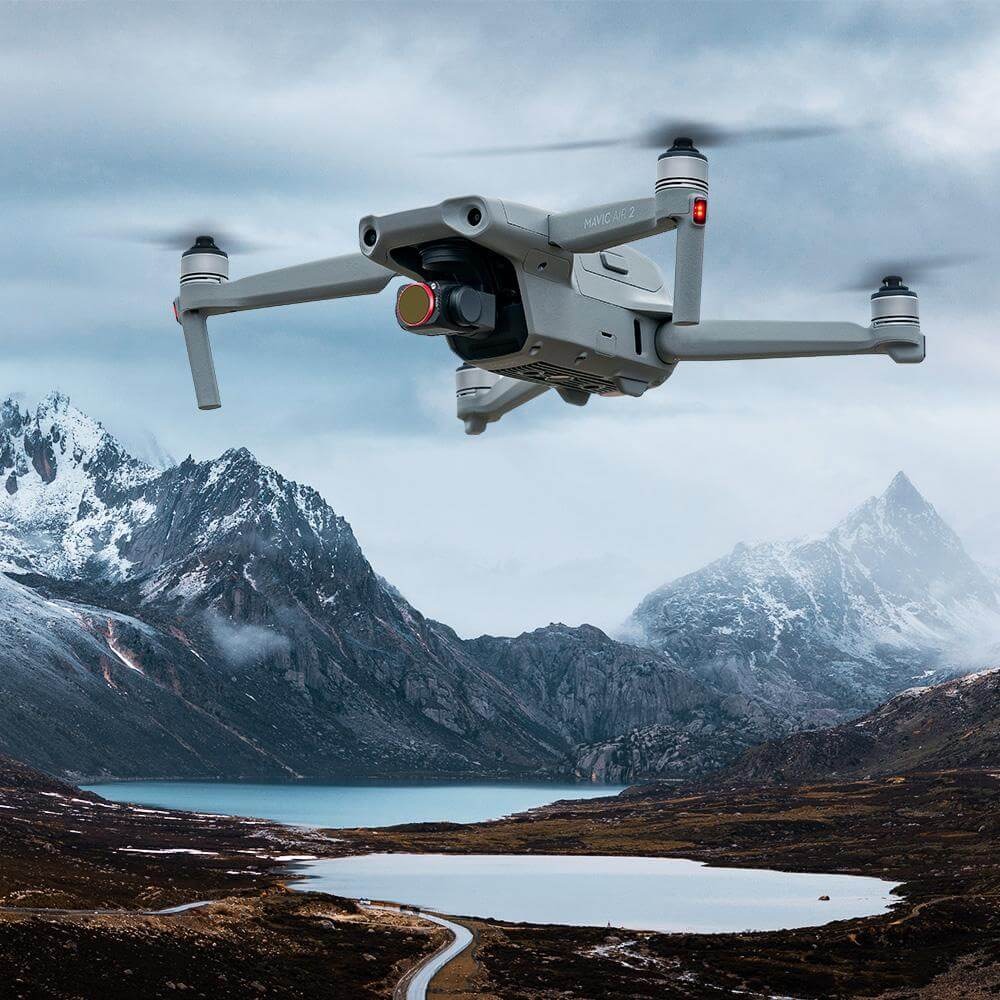 Filtro ND Variável para Drone DJI Mavic Air 2 - Pgytech (ND4 a ND32)