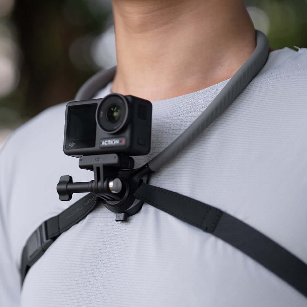 Suporte de Pescoço para GoPro com Sistema Engate Rápido - Pgytech CapLock