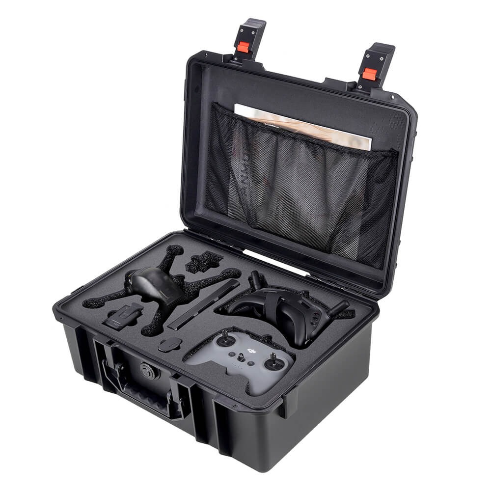 Case Estanque para Drone DJI FPV Fly More Combo - Cor Preto
