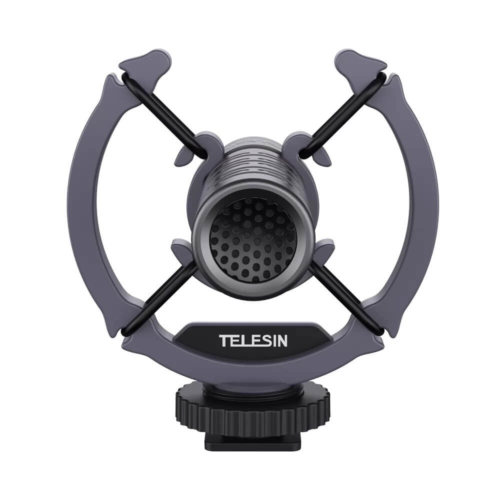Microfone Externo Shotgun para Câmeras e Celulares - Telesin