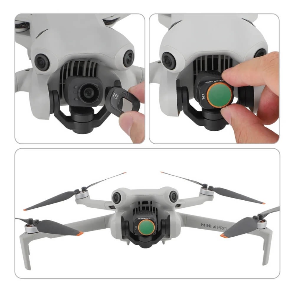 Kit de Filtros CPL/ND para Drone DJI Mini 4 Pro - Sunnylife