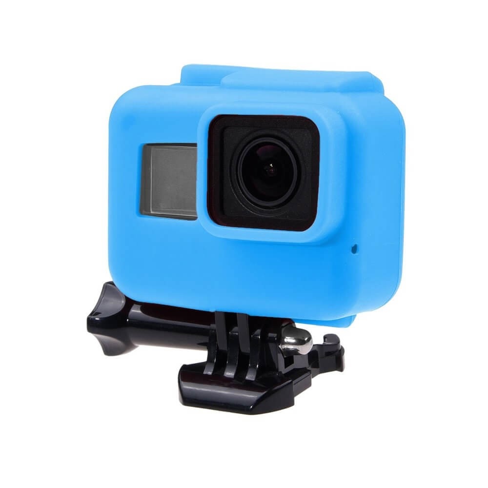Capa Case Silicone GoPro Hero 7 6 5 Black Uso Com Frame de Montagem