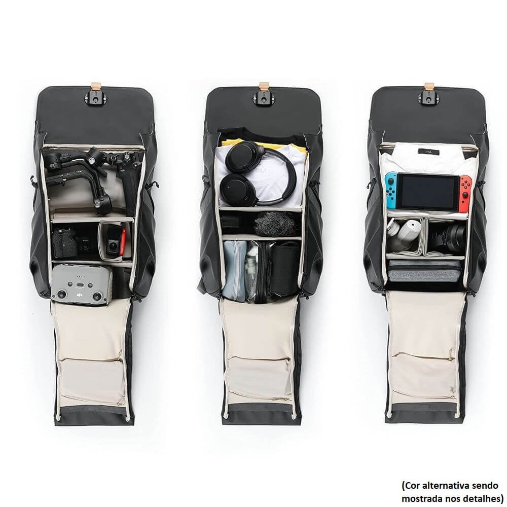 Mochila para Câmeras e Drones - Pgytech OneGo Cor Cinza (Shell Grey)