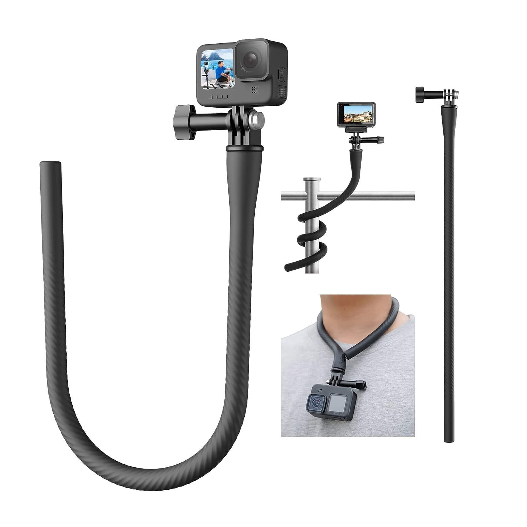 Suporte Haste Flexível para GoPro e Câmeras Similares - Telesin