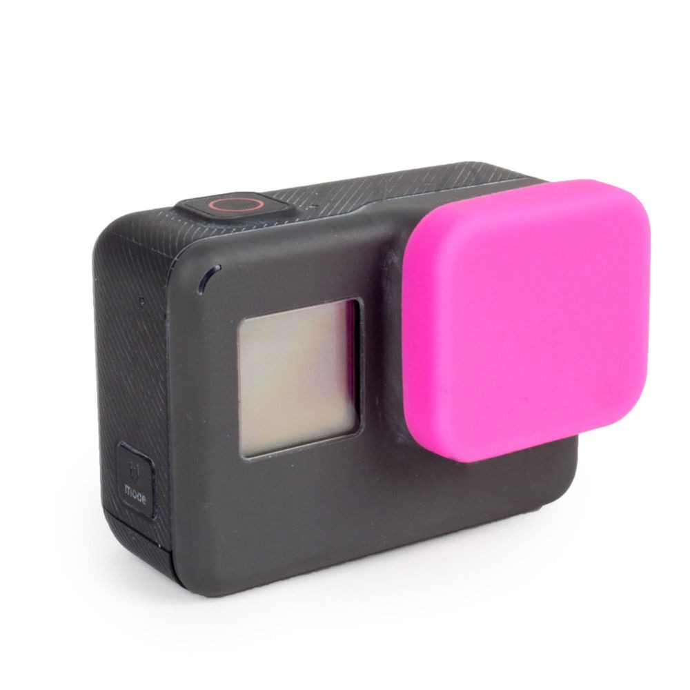 Tampa Protetora Lente GoPro Hero 5 6 7 Black e Hero (2018) em Silicone