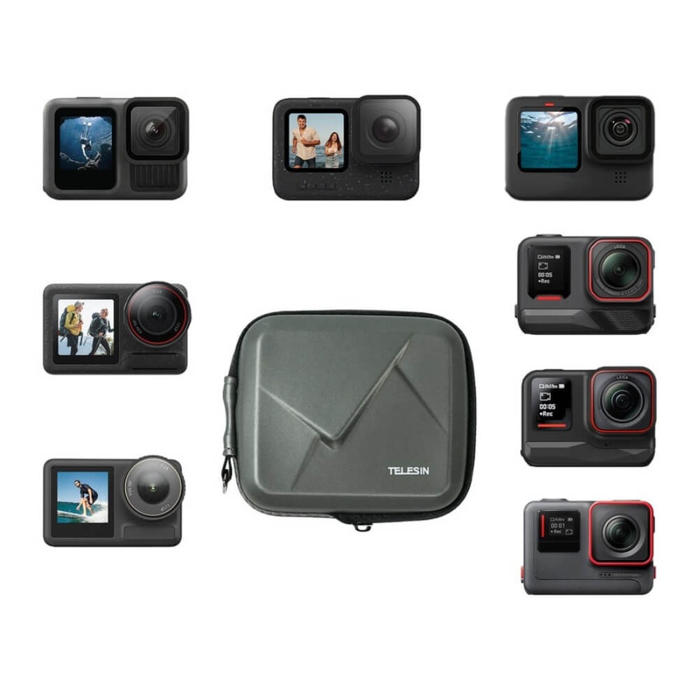 Mini Case para Câmeras GoPro Hero 13/12/11/10/9 Black e Similares - Telesin