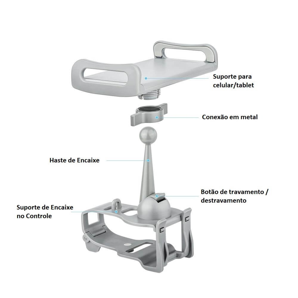 Suporte de Tablet / Celular em Controle Remoto Drone DJI RC-N1 / RC-N2 / RC-N3 - StartRC
