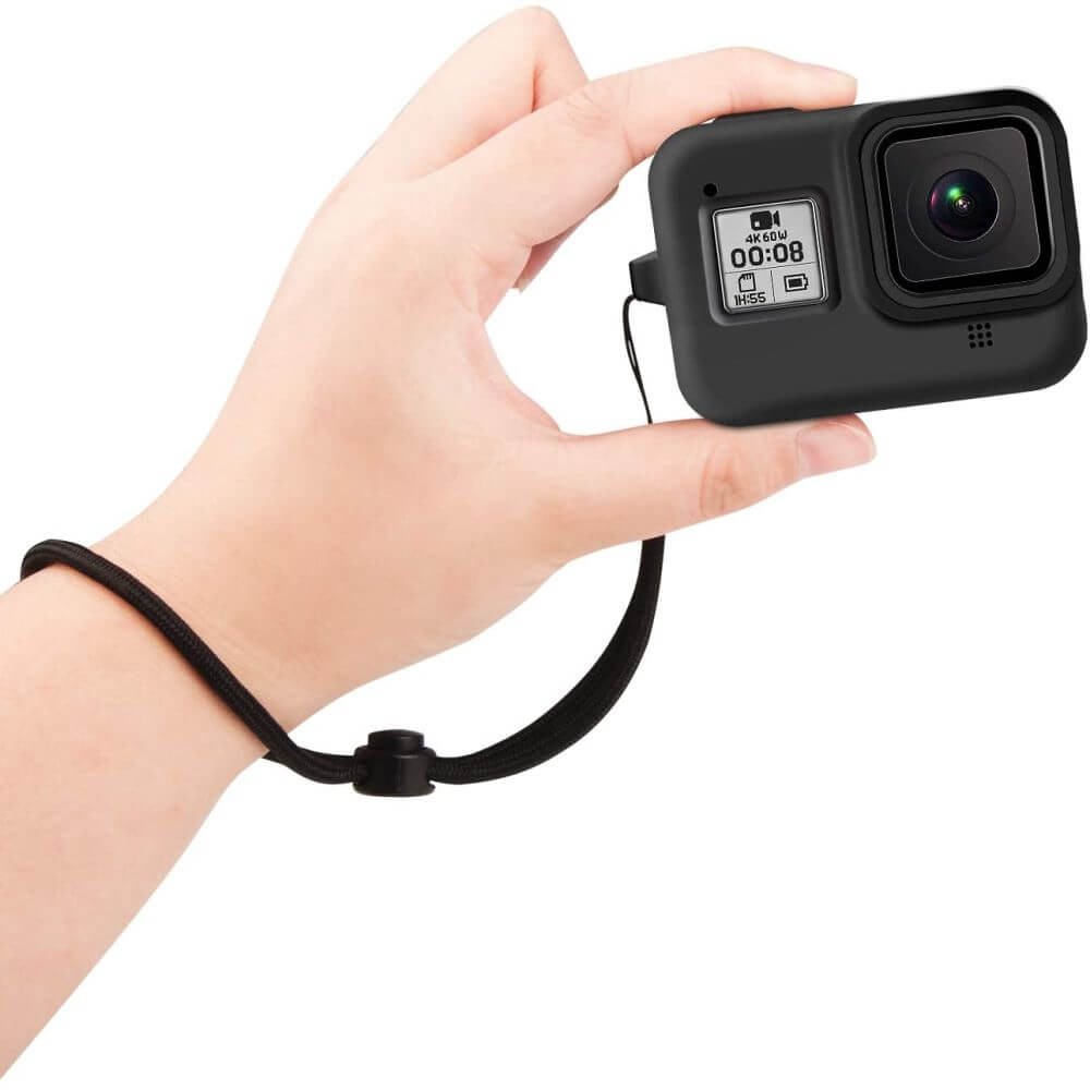 Capa de Silicone para GoPro Hero 8 Black + Cordão Ajustável