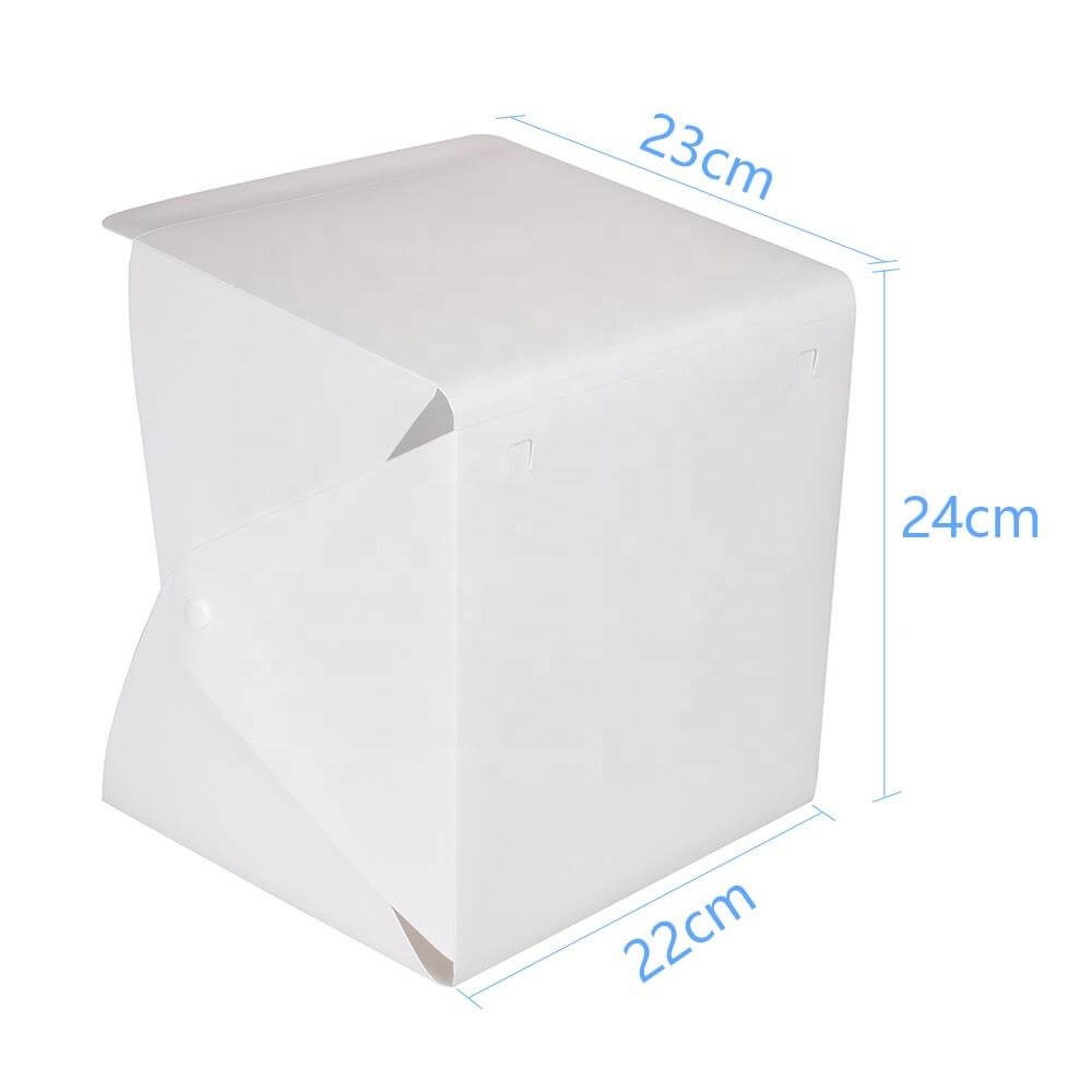 Mini Estúdio Fotográfico Portátil 20cm com Luzes de LED