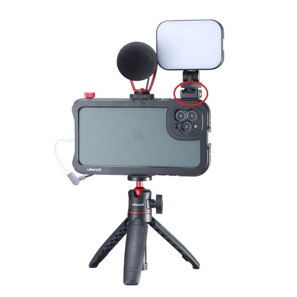 Adaptador de Montagem Tipo Sapata para Frame Cage Câmeras DSLR - Ulanzi