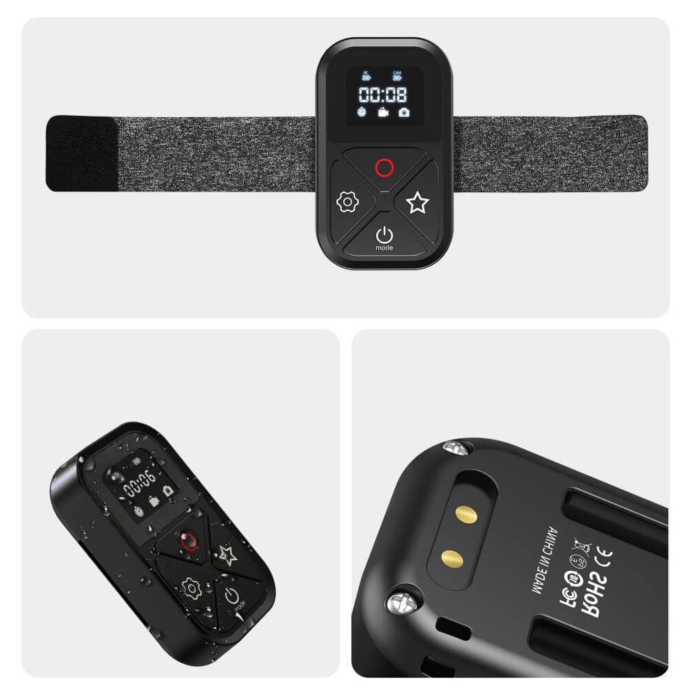 Controle Remoto para GoPro MAX e Hero 13 / 12 / 11 / 10 / 9 / 8 Black - Telesin