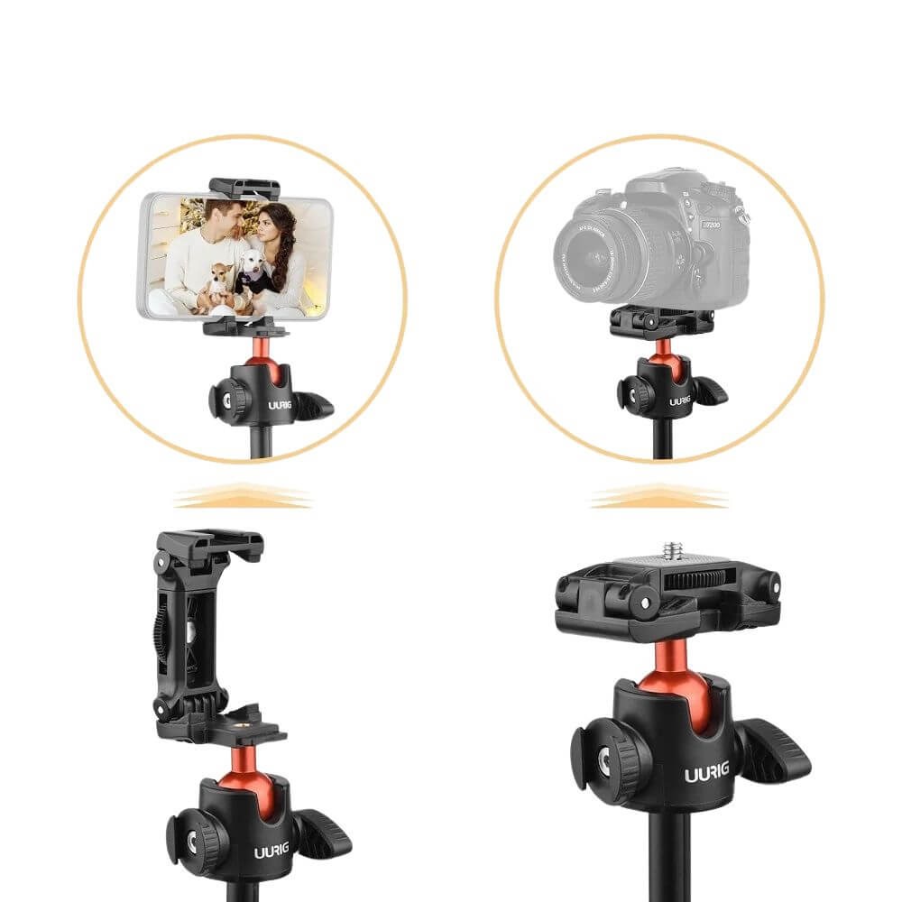 Bastão de Selfie e Tripé para Câmeras de Ação / Celular - UURIG