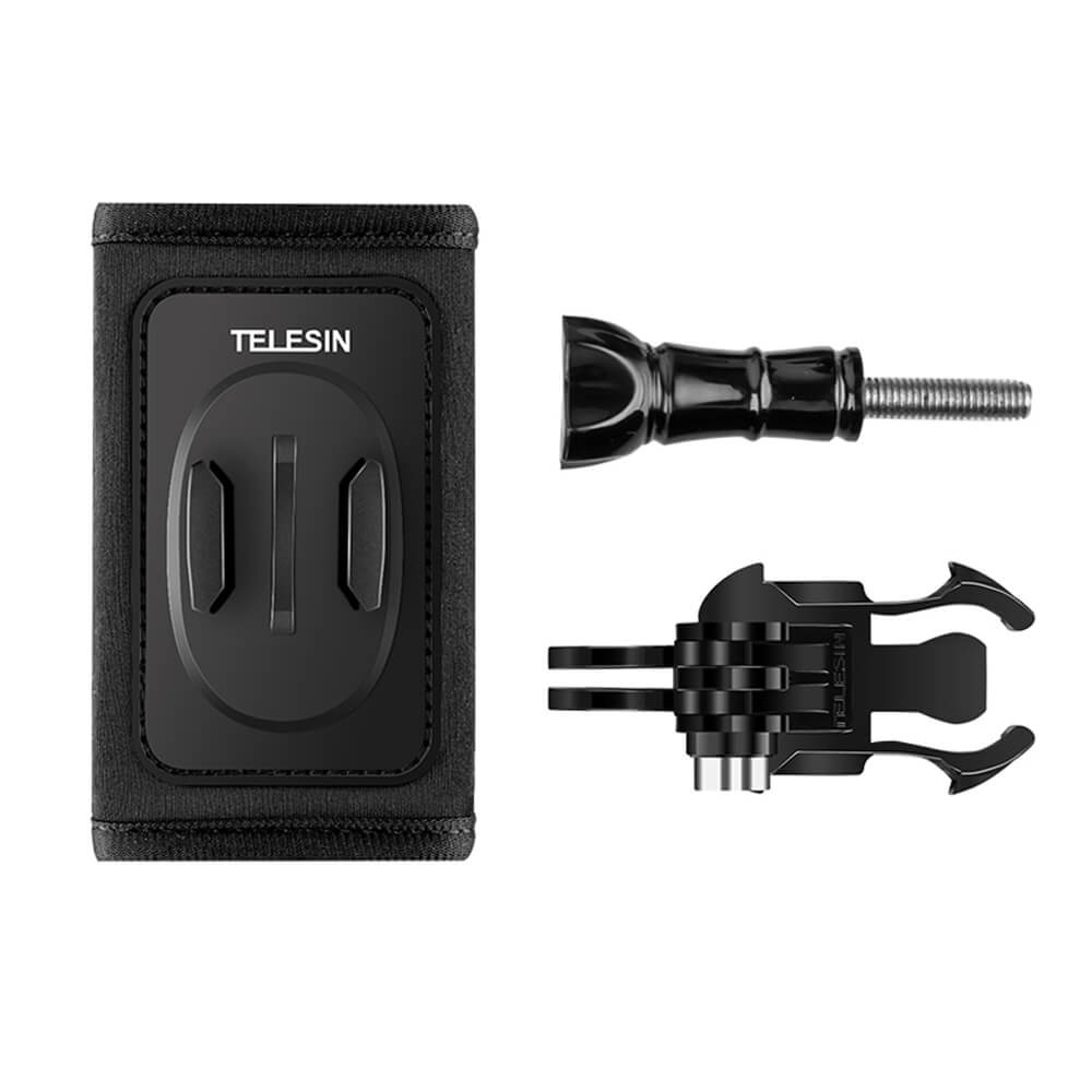 Suporte GoPro para Alça de Mochila com J-Hook Duplo - Telesin