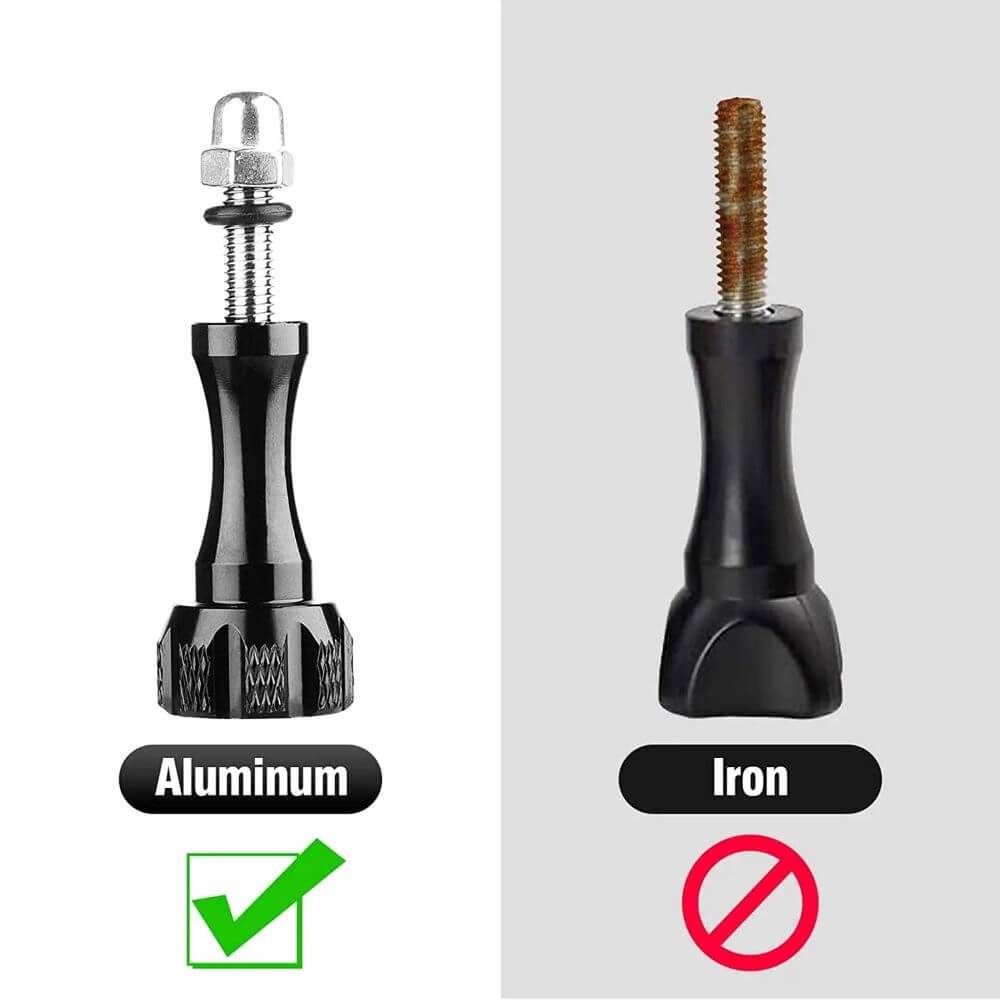 Adaptador Tripod + Parafuso Para GoPro e Câmeras Similares em Alumínio